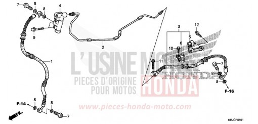 REAR BRAKE PIPE (FES125) FES125C de 2012
